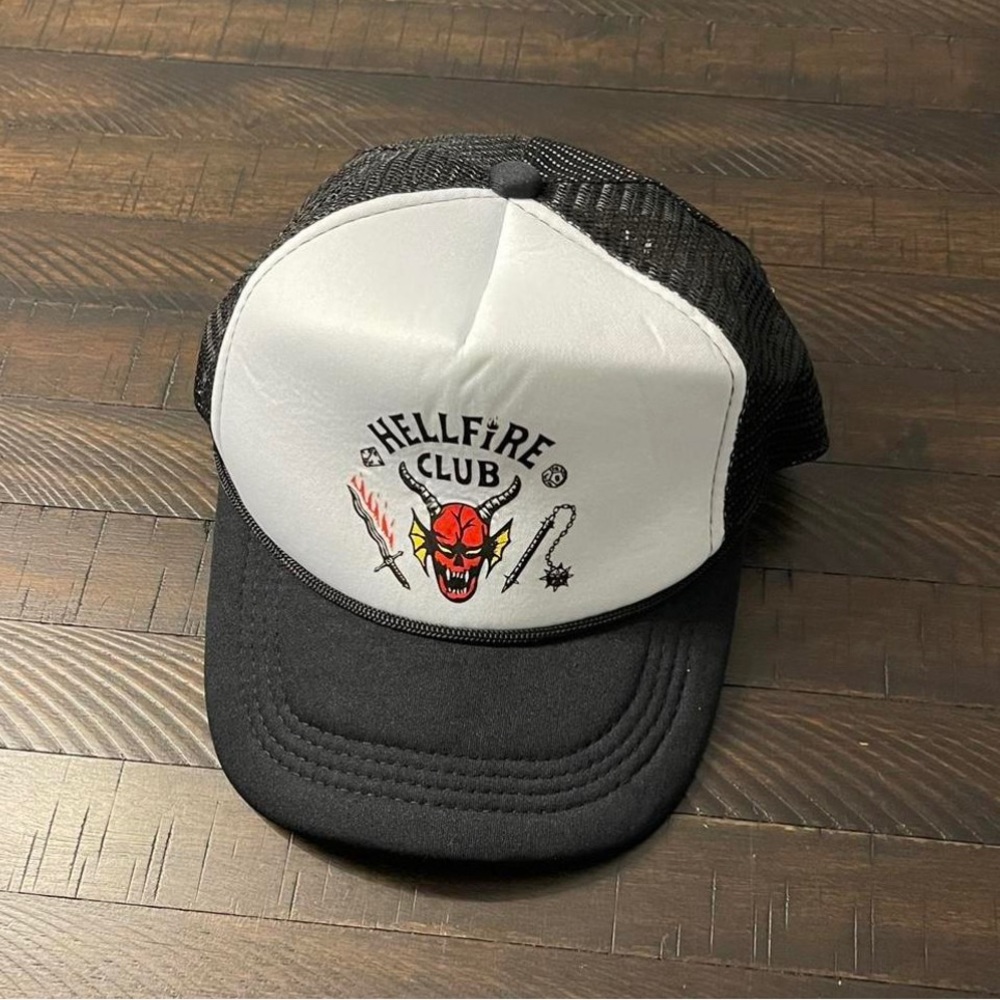 Stranger Things 4 Hellfire Club Trucker Hat - Picture 2 of 4